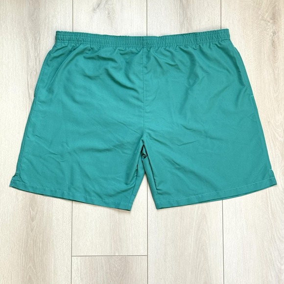 VTG 90s Pacific Sunset Green Swim Trunks Men's XXL Mesh Lined Surf Shorts USA - Picture 1 of 7
